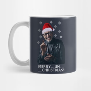 Jeff Goldblum Merry Uh Christmas Mug